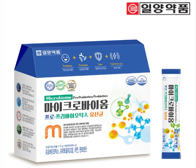 일양약품 마이크로바이옴 프로 프리바이오틱스 유산균 5g x 60포 1개