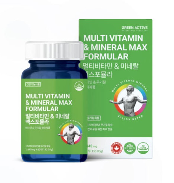 그린액티브 프리미엄 캐나다 멀티비타민 미네랄 맥스포뮬라 1445mg x 90정 3개월분